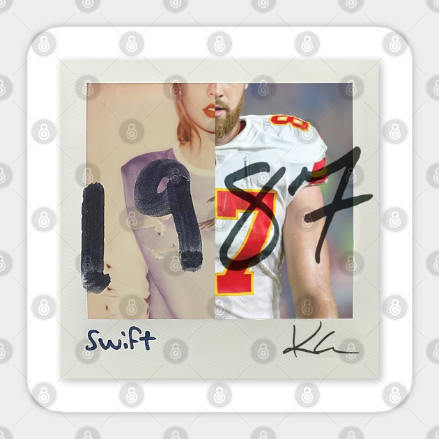 Travis Kelce Album Cover - Classic Sticker by nicklower